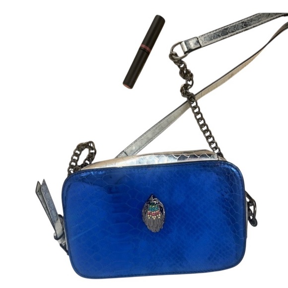 Kurt Geiger London Kensington Crossbody Blue and Silver Designer Women's Bag